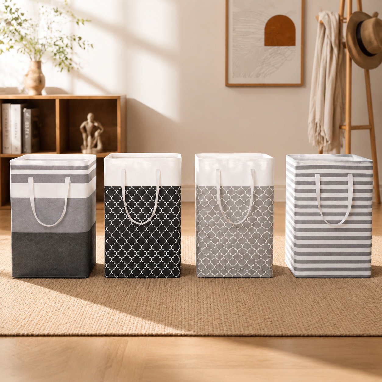 Easy-to-carry storage basket for yoga mats