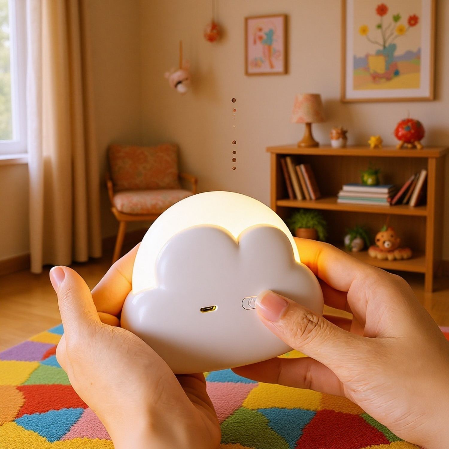 寝室のデスクトップミニオーナメントテーブルランプ誕生日プレゼント新しいインターネットセレブクリエイティブ充電かわいいクラウドナイトライト