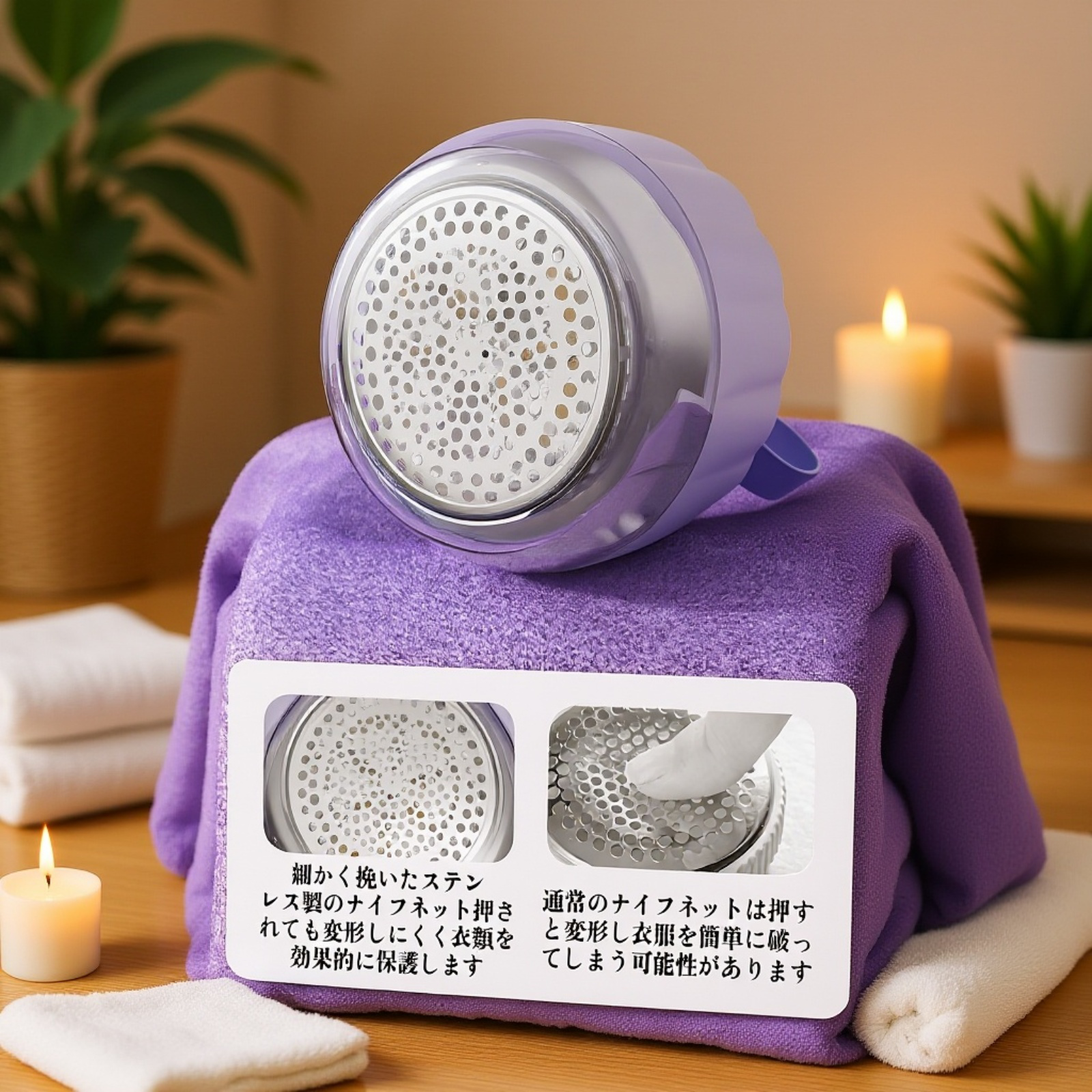 充電式毛玉クリーナー 家庭用毛玉カットマシン