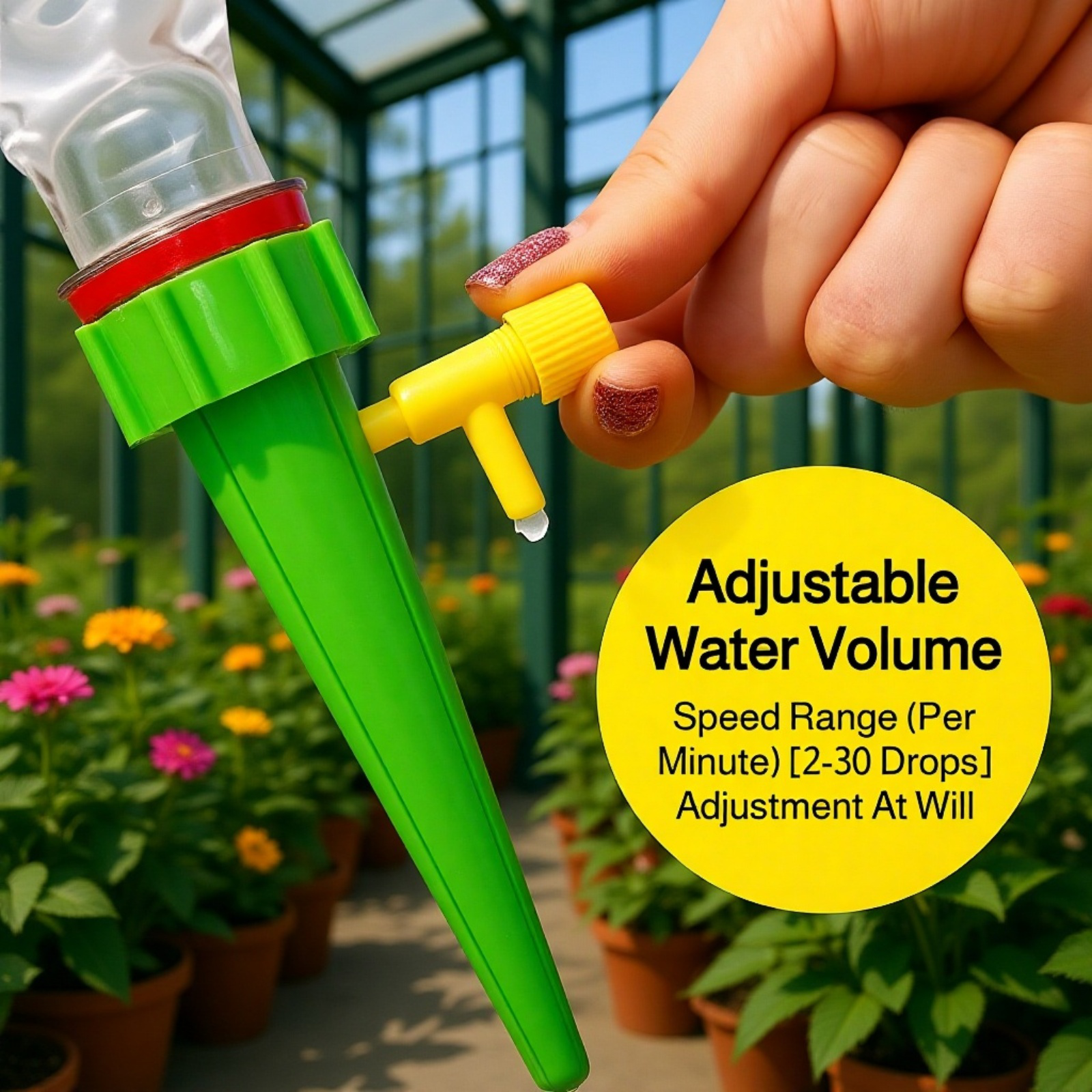 Smart irrigation device watering multiple plants