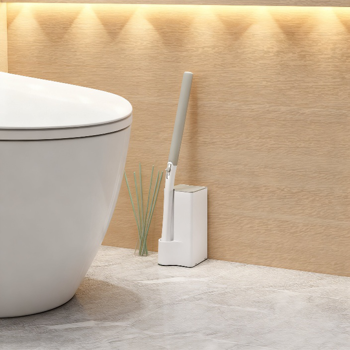 家庭用浴室壁掛け式掃除ブラシ。隅々まで汚れを落とすのに最適。