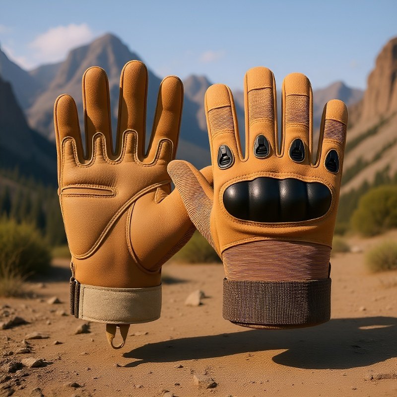 남성용 풀핑거 자전거 장갑 디자인