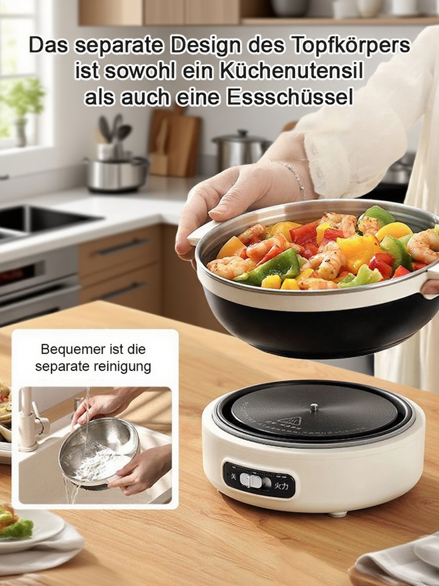 Tragbarer Edelstahl-Klappkocher für Reisen und Outdoor – Der König der mobilen Kochgeräte