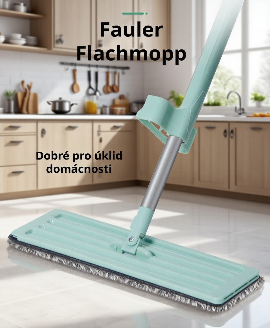 Robustní mop z mikrovlákna na dřevěné podlahy