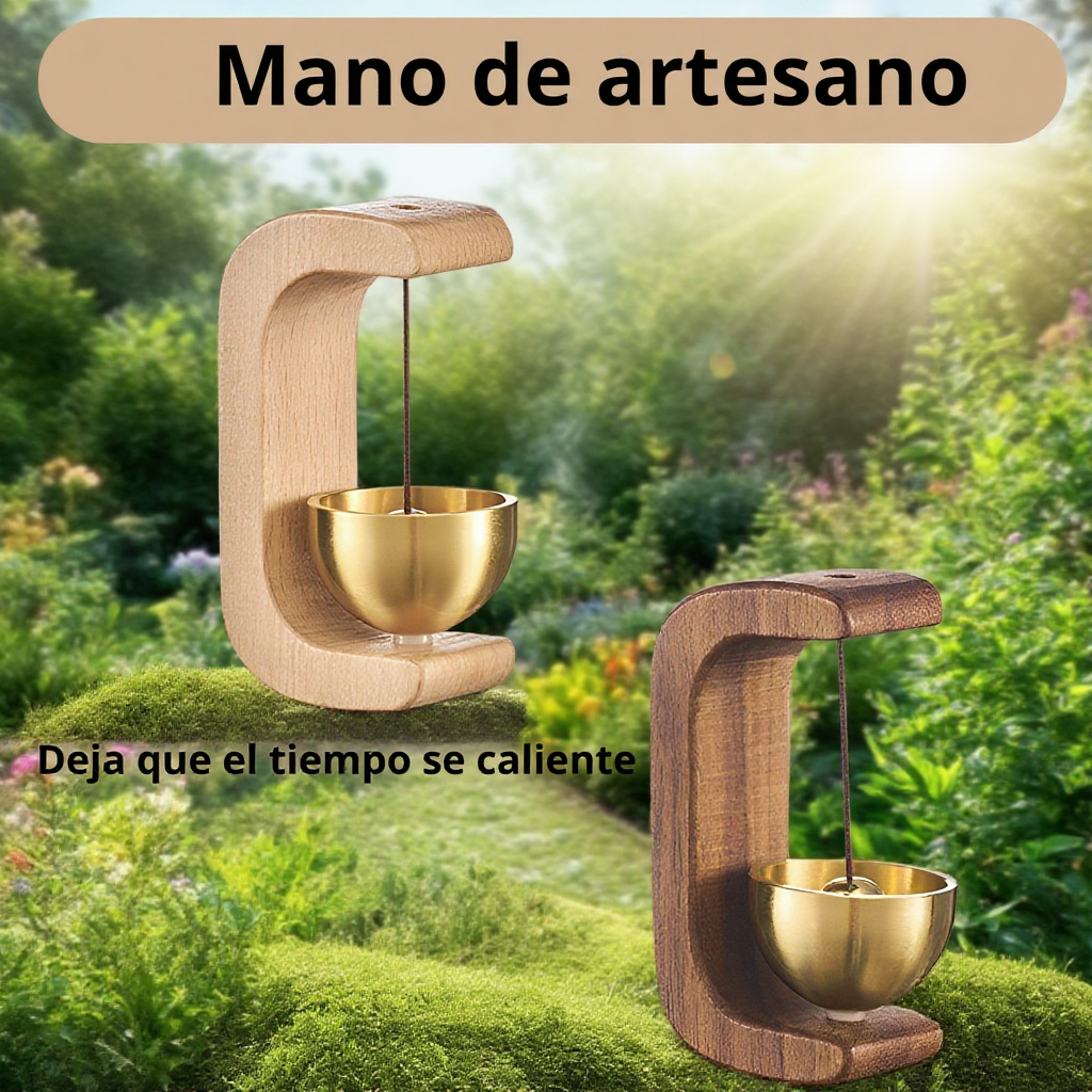 Campanilla de viento creativa de dopamina de latón para colgar en el dormitorio
