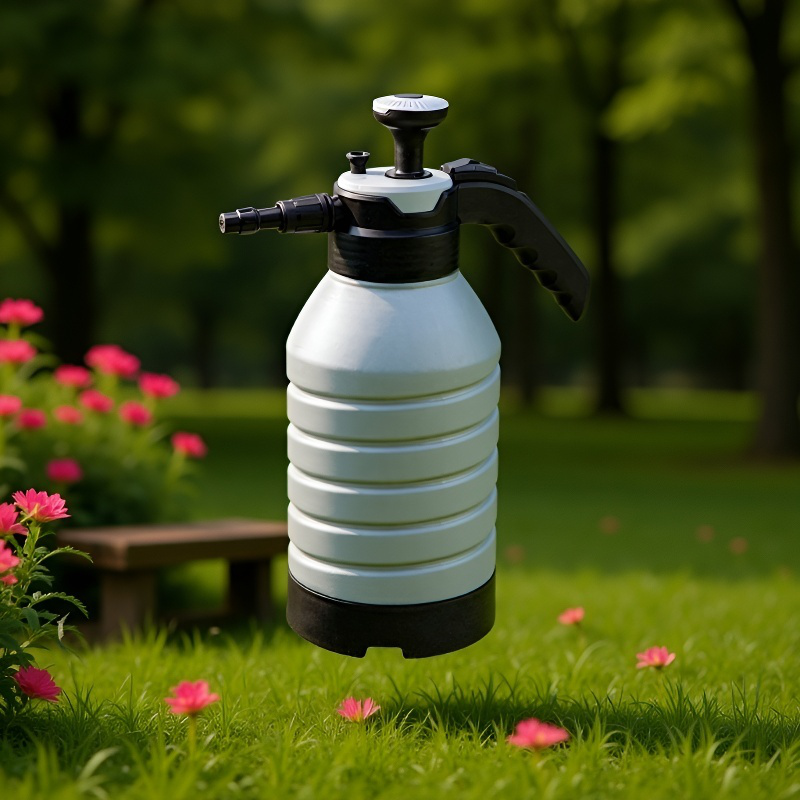 Pulverizador de alta presión para riego con niebla fina en uso