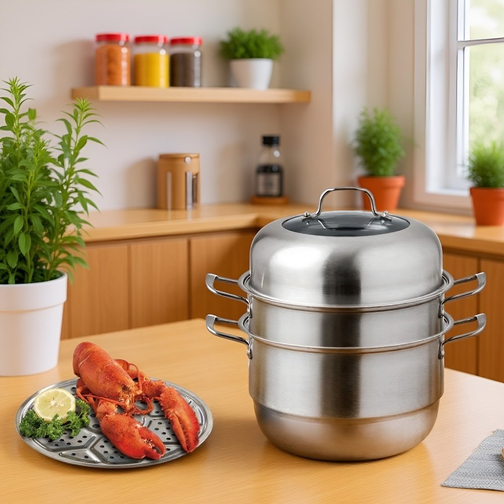 주방에서 사용하는 두꺼운 냄비 모습