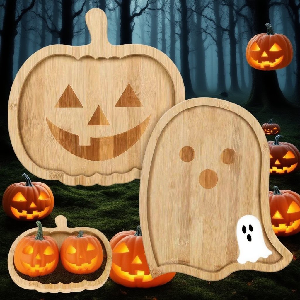 대나무 과일 간식 디저트 쟁반 전체 모습