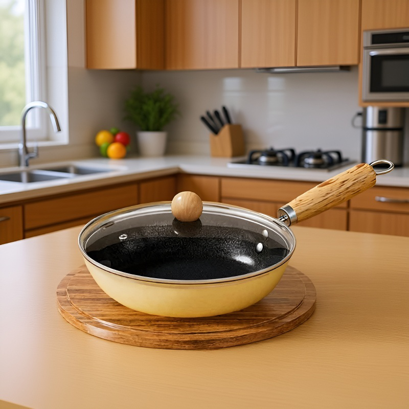 가정용 세라믹 프라이팬 가볍고 무코팅 인덕션 적용 전용 프라이팬 세라믹 프라이팬 인간용 논스틱팬