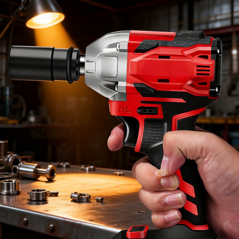 壁面穴あけ専用電動インパクトレンチ 高効率銅芯モーター