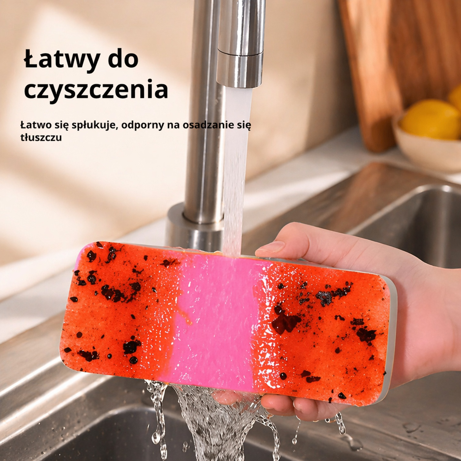 Gruba, uniwersalna ściereczka Rainbow do czyszczenia naczyń i sztućców
