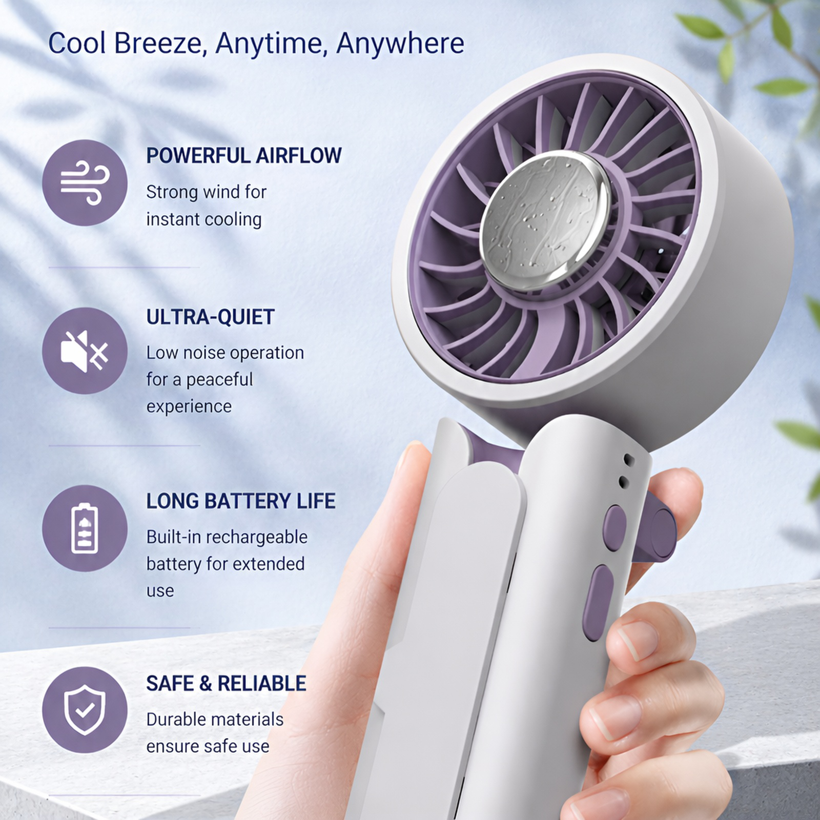Cooling Plate Handheld Fan