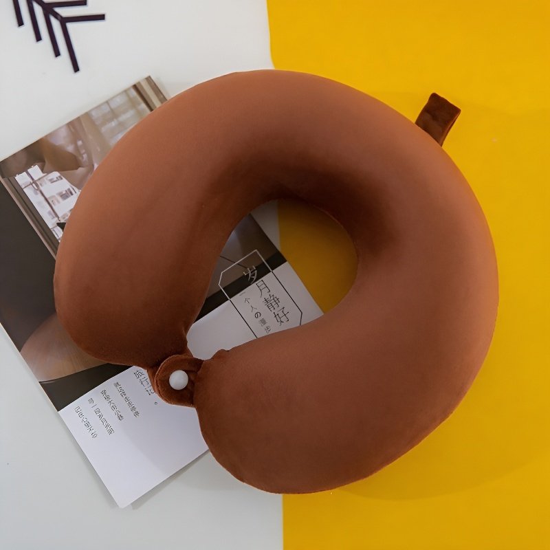 Reise Memory Foam Nackenkissen mit U-Form, abnehmbar und waschbar