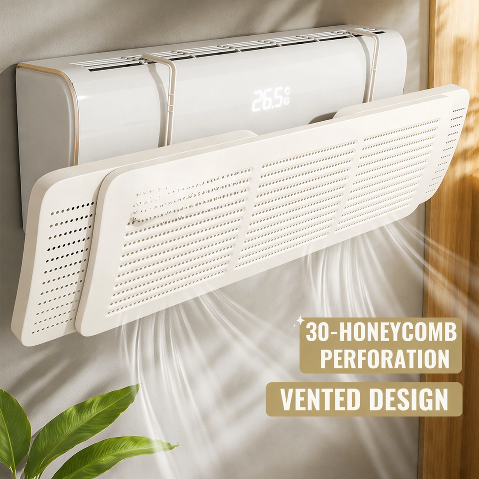Modern air deflector for improved indoor air quality