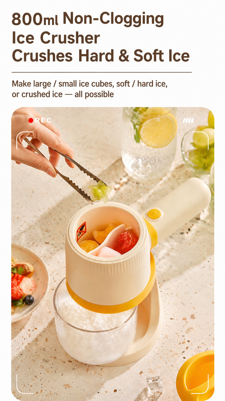 Quick Shaved Ice for Summer Drinks
