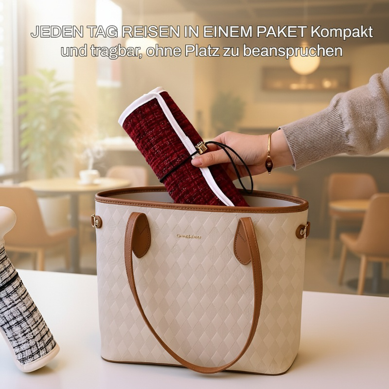 Große tragbare Schmucktasche im kleinen Chanel-Stil