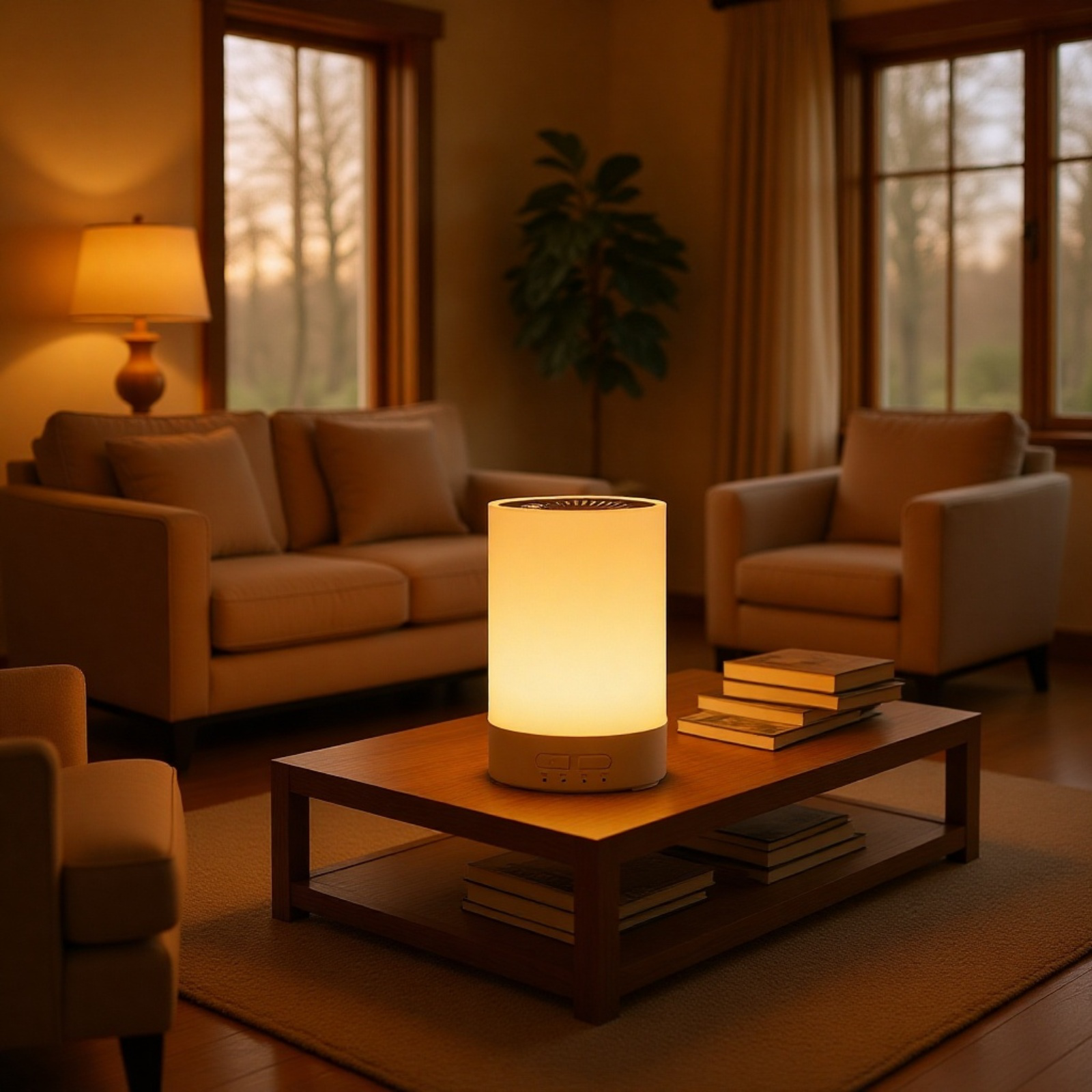 가정용 미니 가습기 무음침실 가습기 컬러 우드 Usb 디퓨저 가습기