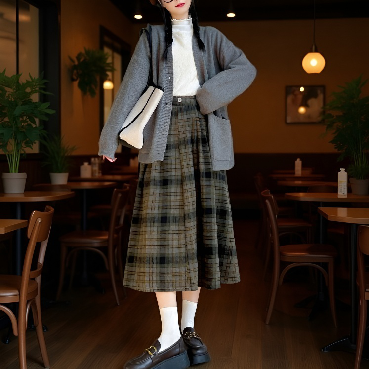 편안한 착용감의 키 작은 여성용 스커트