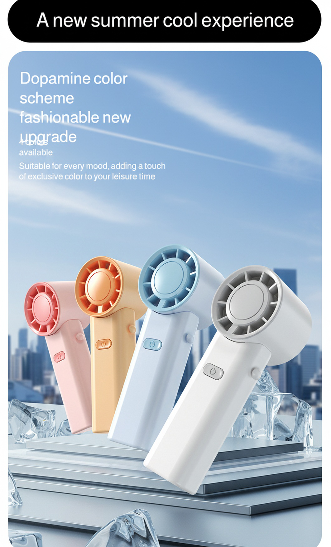 USB Charging Neck Fan for Personal Use