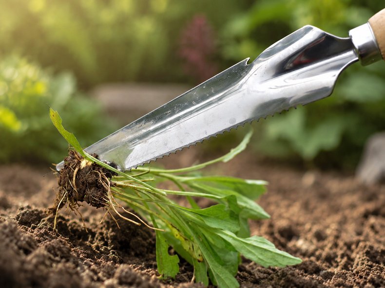 Râteau de jardin manuel pour désherbage efficace