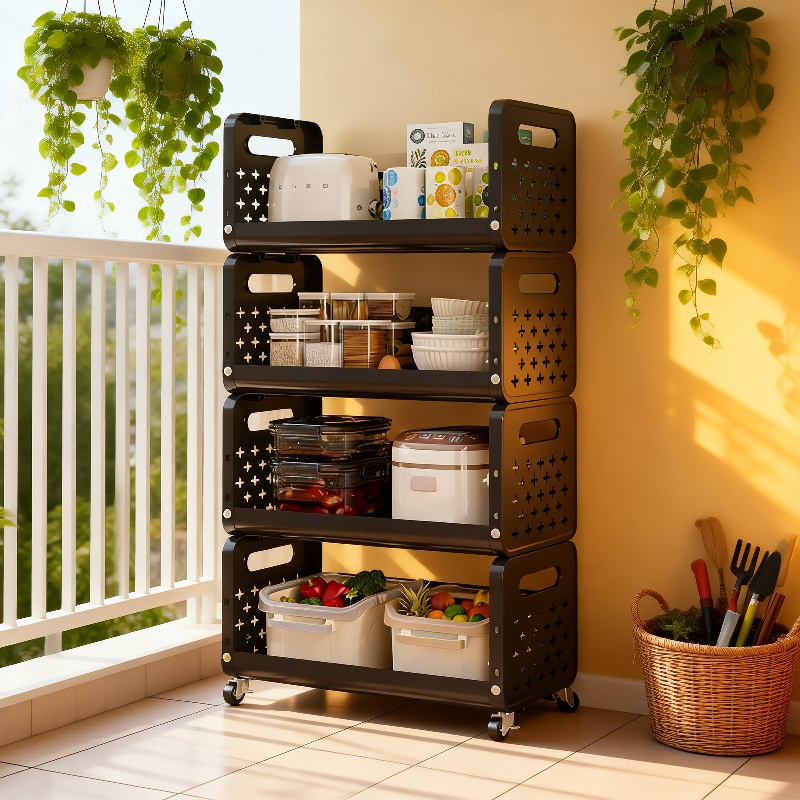 多段キッチン収納ラック