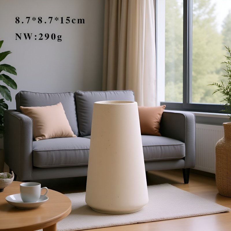 Elegant Nordic style white vase for flowers