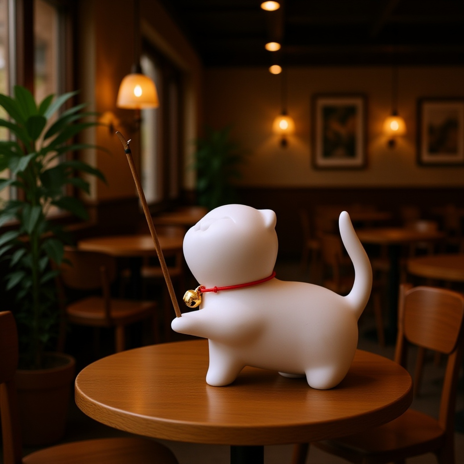 可愛小貓咪線香爐陶瓷工藝品