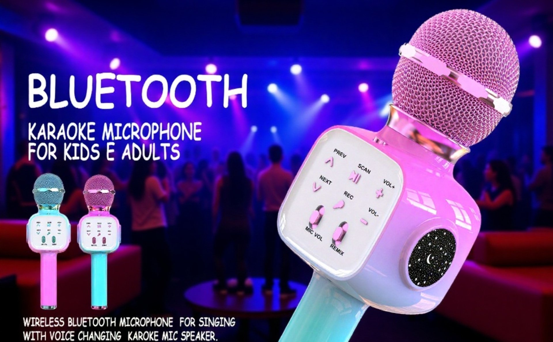 Modernes Bluetooth Mikrofon für Kinder