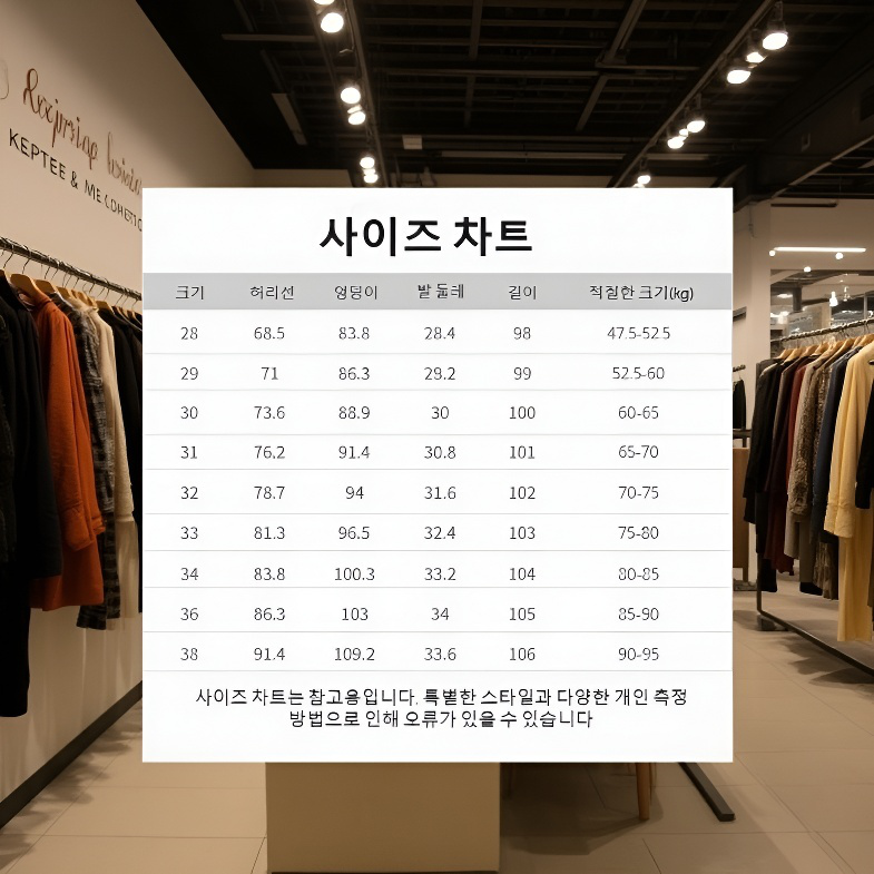 남성용 베이직 신축성 슬림핏 청바지