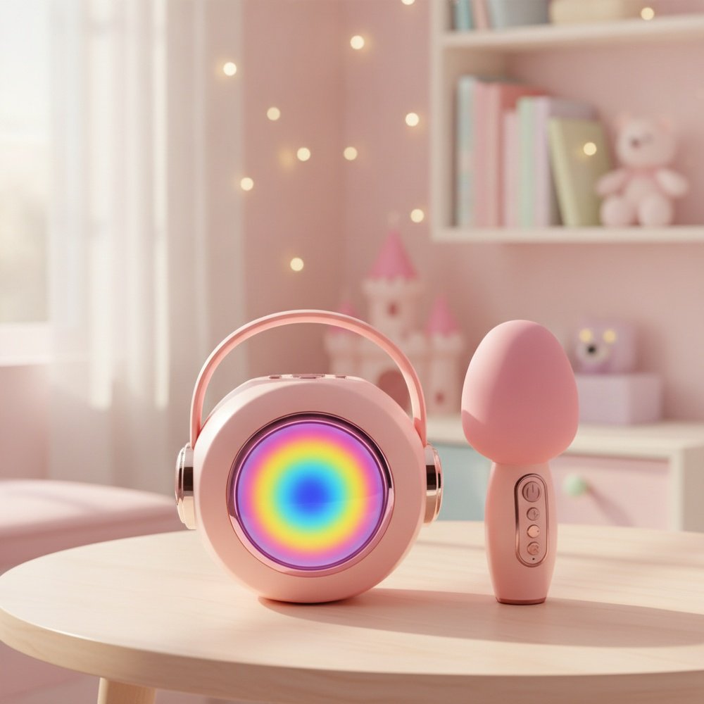 Micrófono inalámbrico para niños con altavoz y karaoke todo en uno