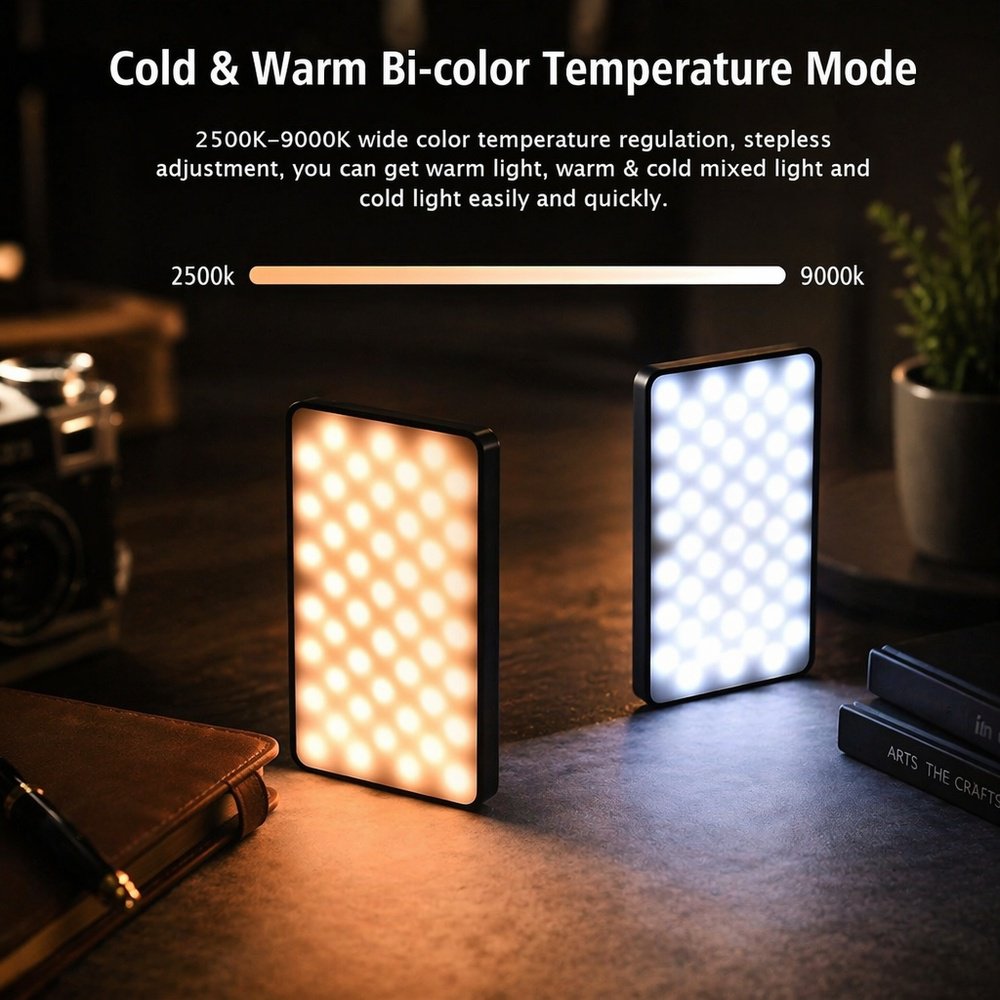 LED flash camera lighting for professional video