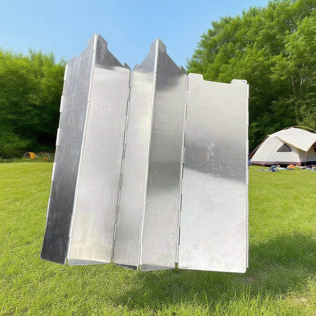 アルミ合金折りたたみ式防風リング 収納バッグ付き