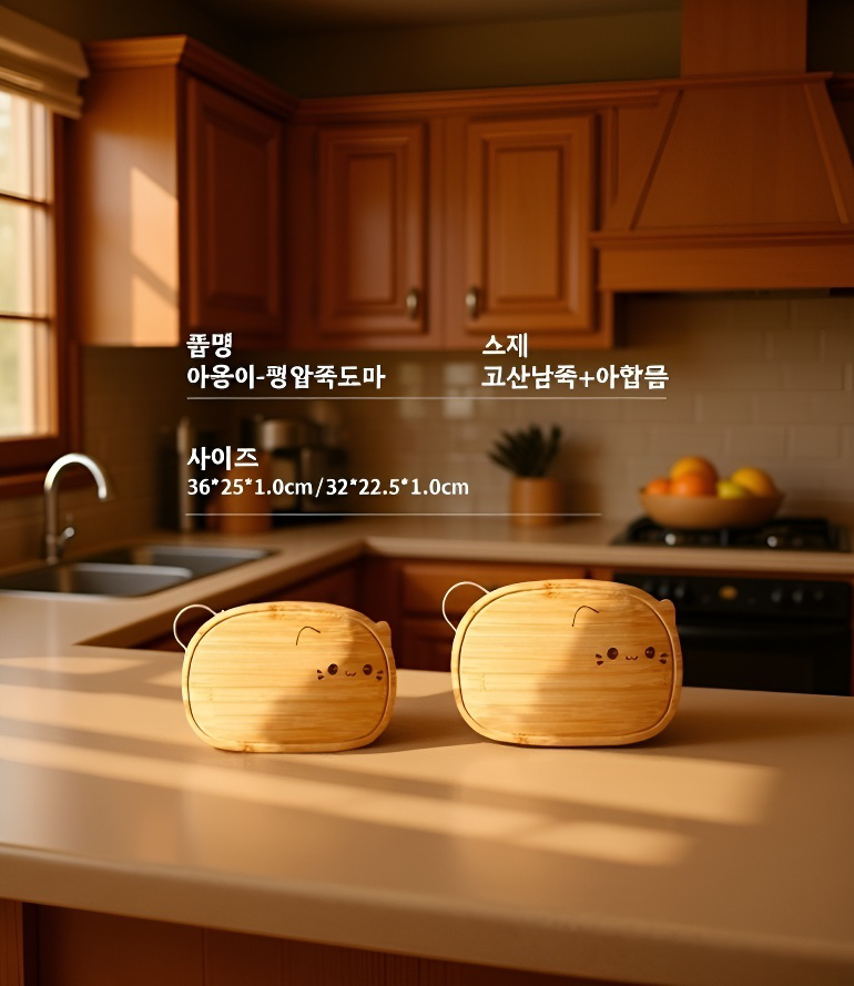 이유식 재료 손질에 적합한 도마