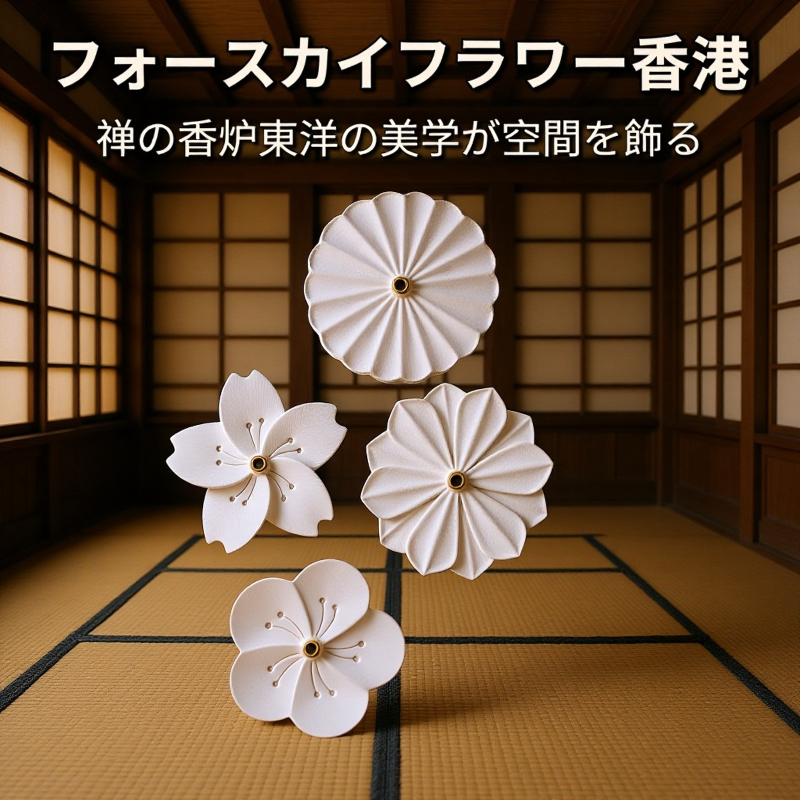 ポータブルミニ香炉 陶器製 線香用 茶室用横型香炉