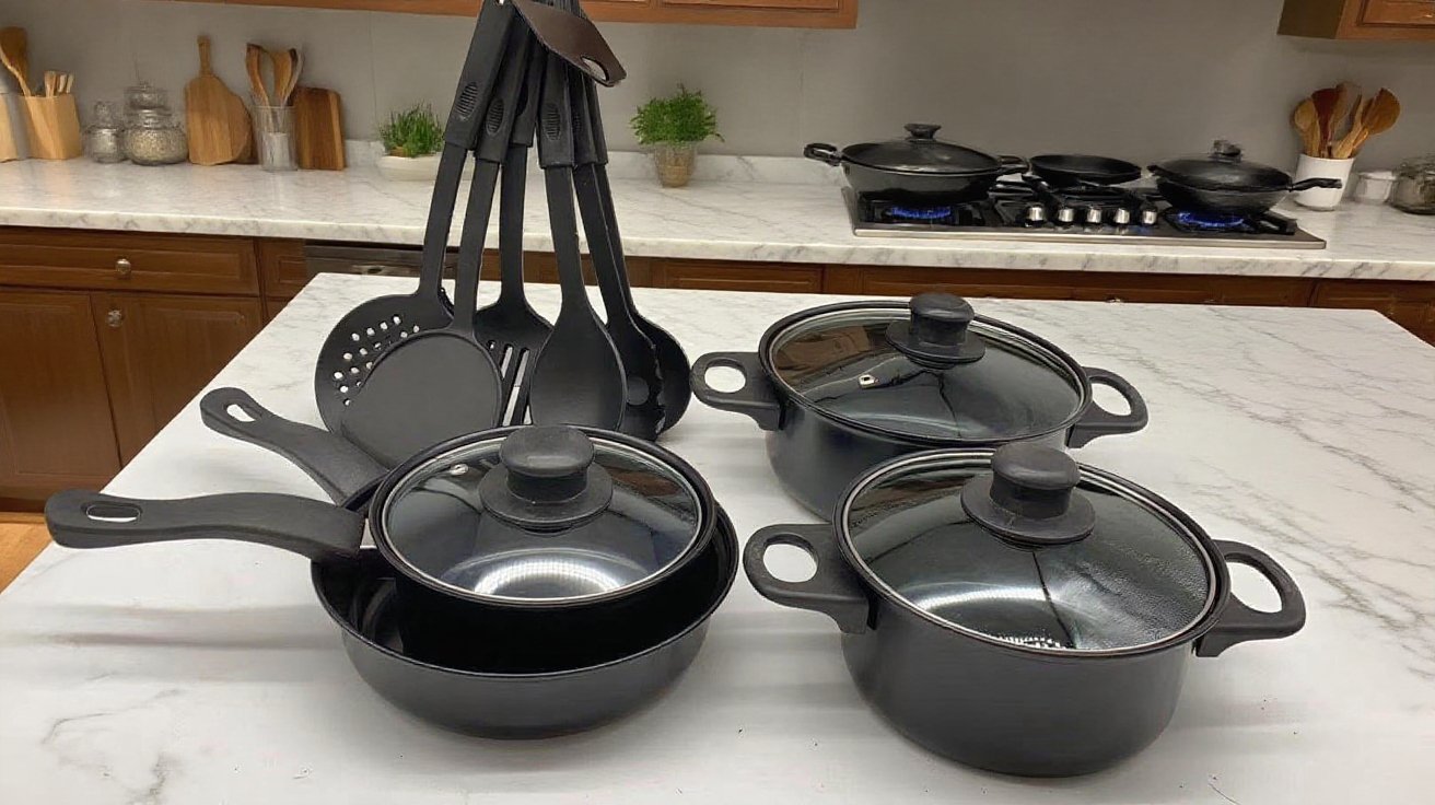 스텐레스 냄비와 프라이팬 디테일