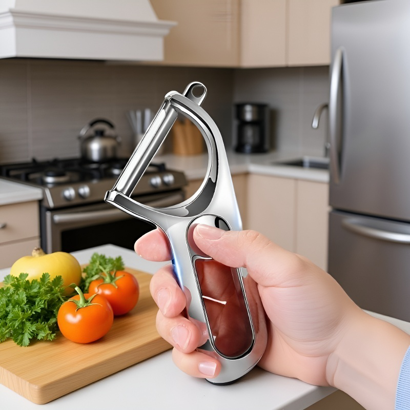 果物に使用するステンレスピーラー