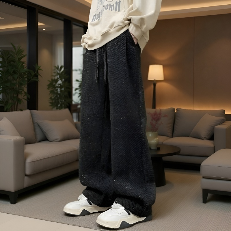 Vêtement masculin à jambes larges pour confort optimal