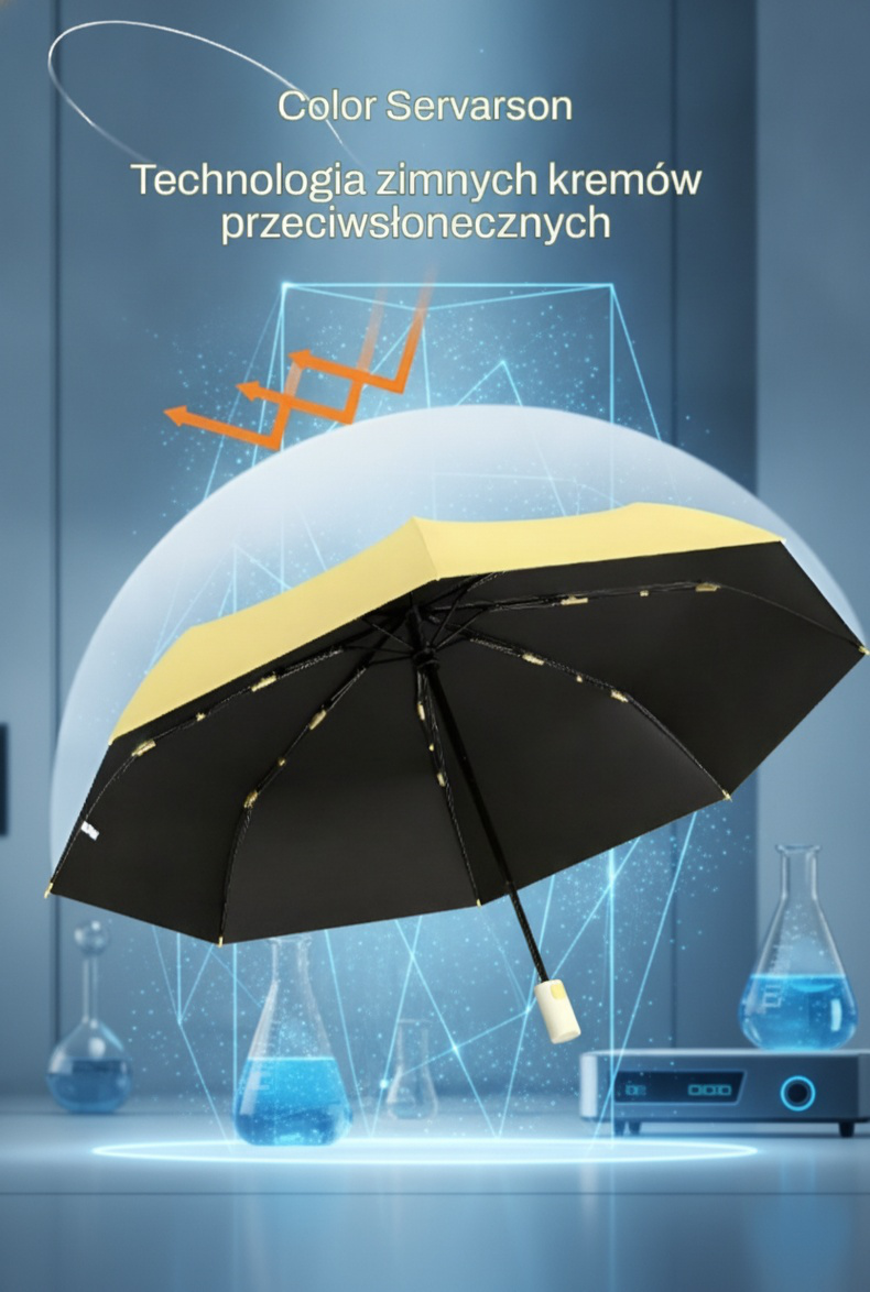 Parasol z ergonomicznym uchwytem