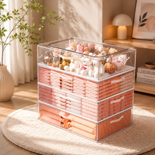 Space-saving under bed storage solution