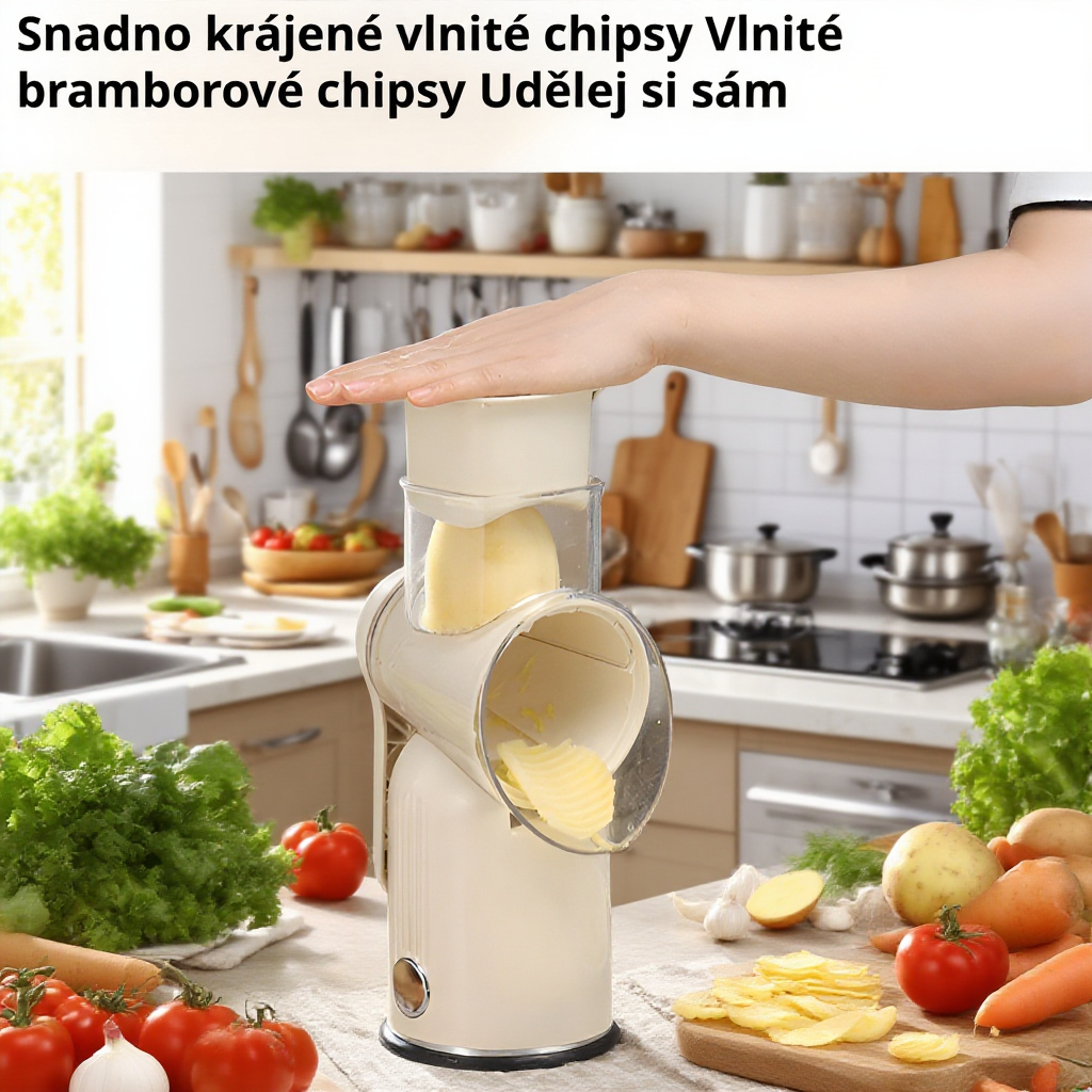 Snadné krájení okurek s multifunkčním kráječem