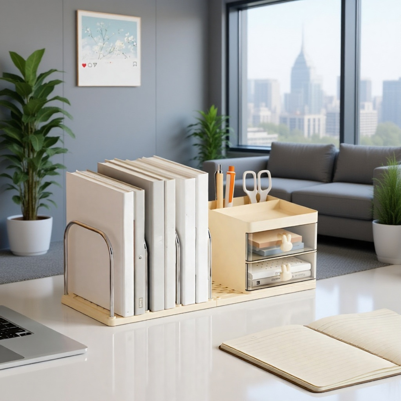 Regal für Bürobedarf, Schreibwaren für Schüler, einfaches Aufbewahrungsregal, Aufbewahrungsbox für B