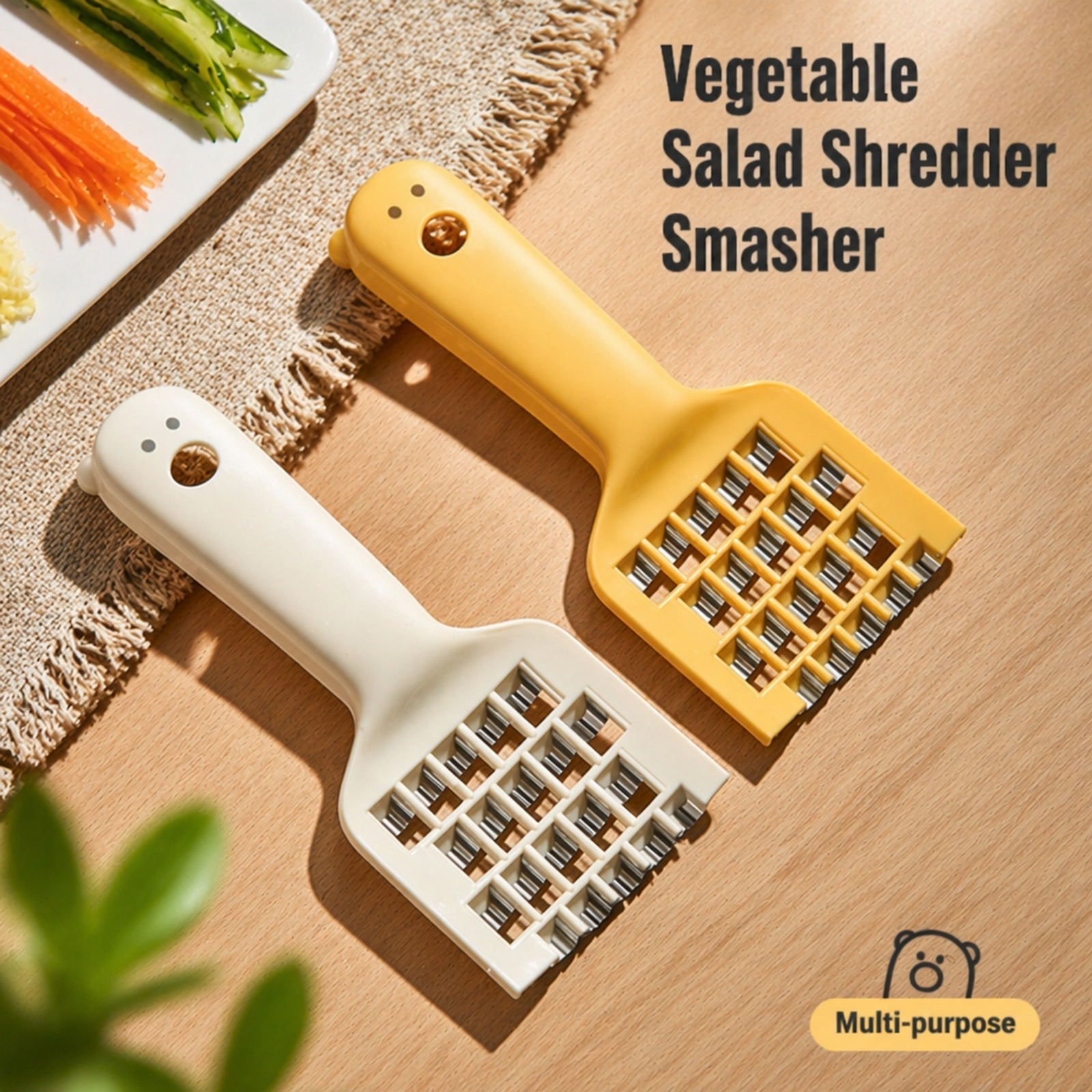 Cute Cabbage-Shaped Vegetable Grater for Home