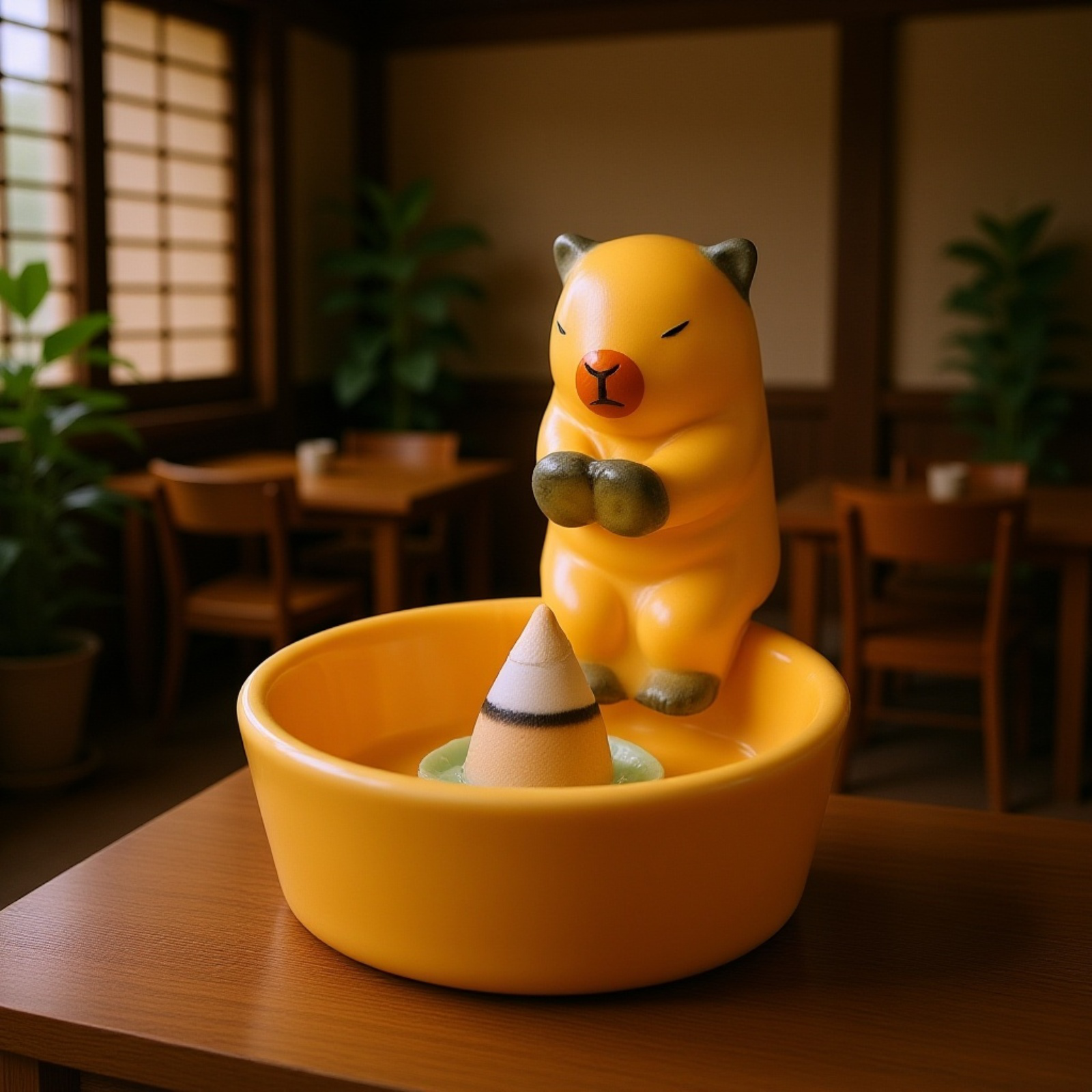 デスク用猫型線香炉 人気オフィス雑貨