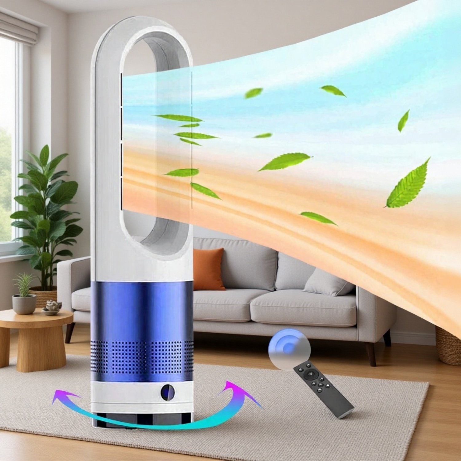 1200Wミニポータブル電気ヒーター冷却ファン オフィス・家庭用 セラミック 冬の防寒