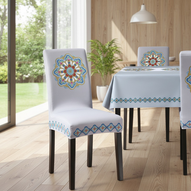 Artistic four seasons table cover set for dining room