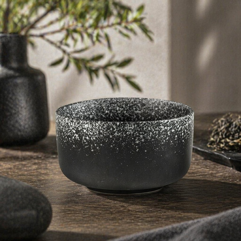 Schlichte japanische Reisschale, kleine Keramikschale für Zuhause, Gewürzschale, Frühstücksschale