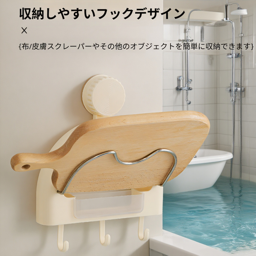 複数の鍋蓋を収納する吸盤付きラック