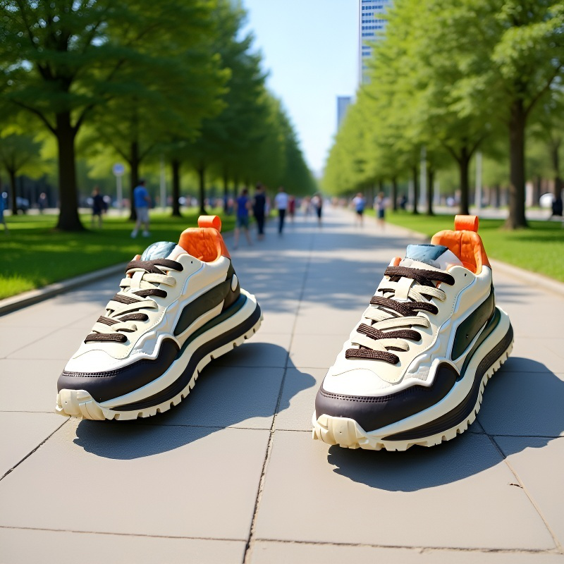 ストリートスタイルに合うチャンキースニーカー