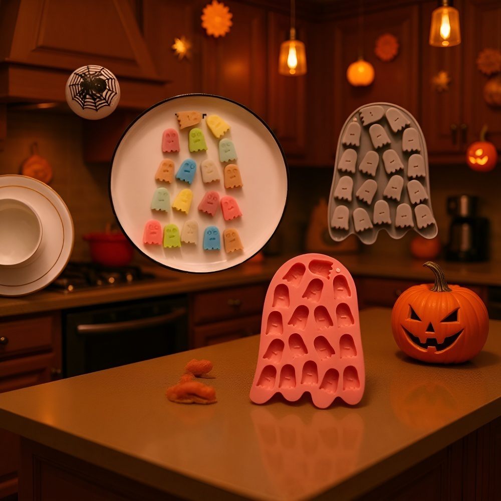 幽霊テーマのシリコンモールド 製菓用ケーキ型