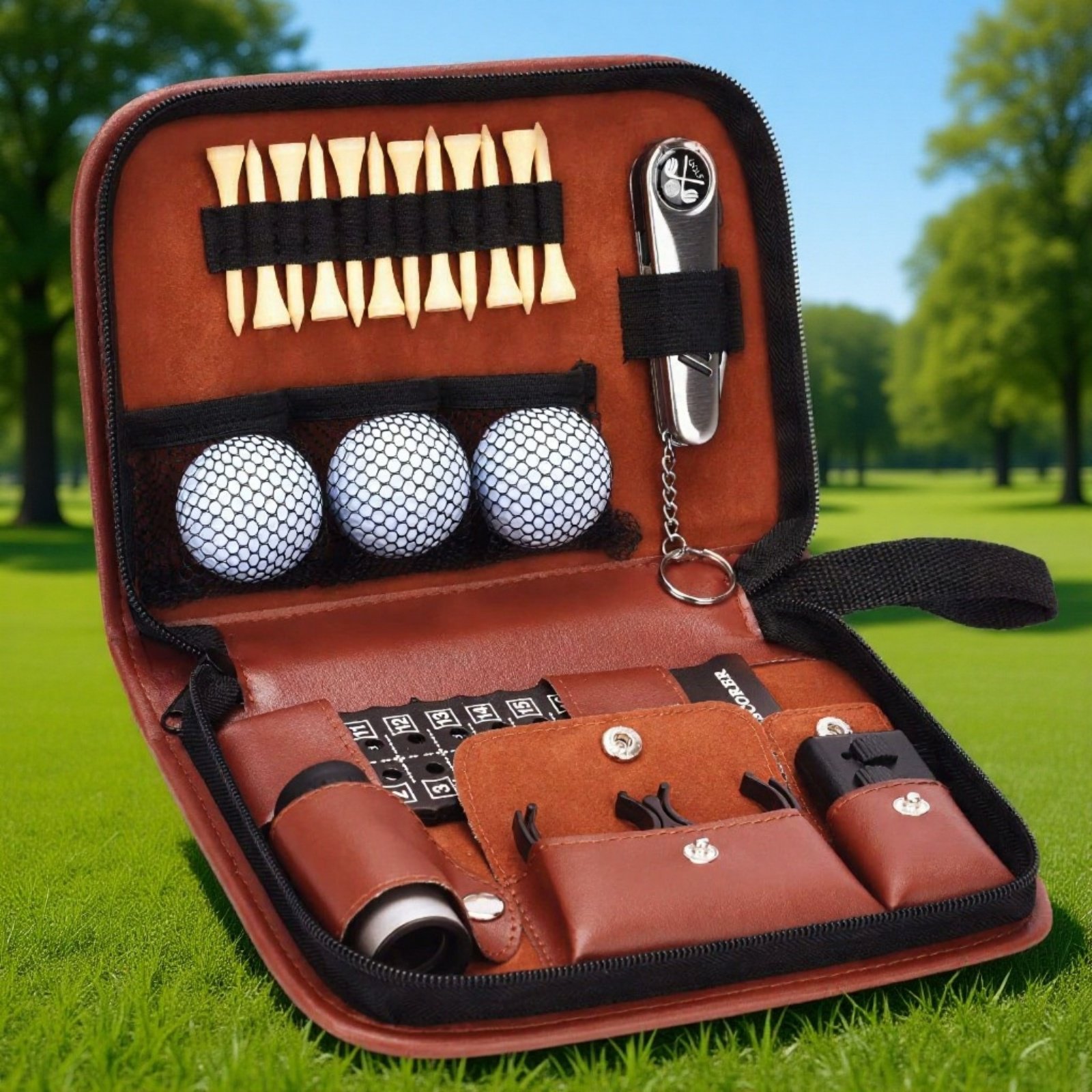 Kompletny zestaw narzędzi do golfa na świeżym powietrzu